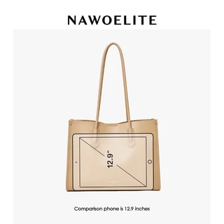 NAWOELITE Tote bag กระเป๋าสะพายไหล่ กระเป๋าถือใบใหญ่ กระเป๋าสะพายไหล่ยอดฮิต กระเป๋าแฟชั่น ใส่แท็บเล็ตได้