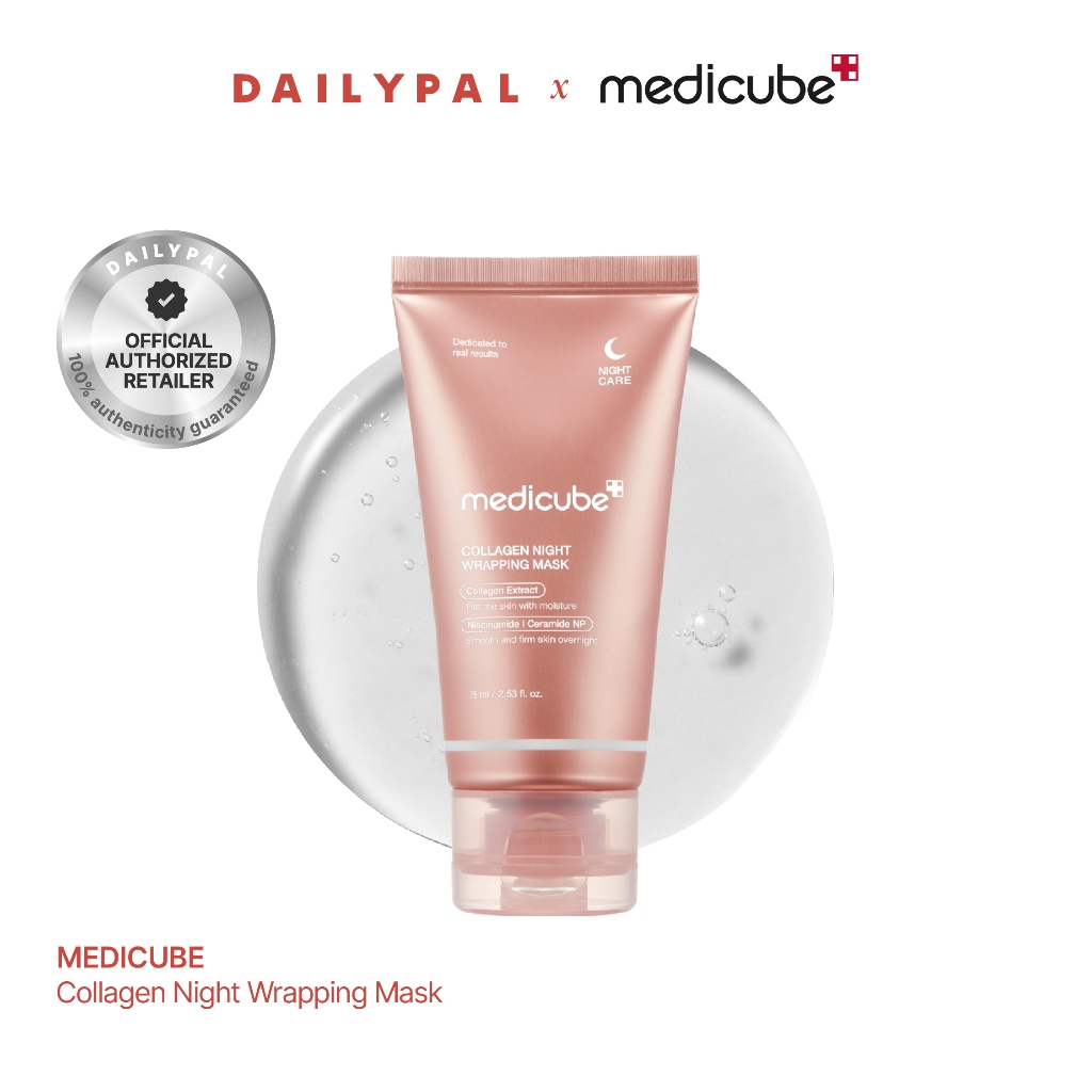 MEDICUBE Wrapping Mask [2 สูตร Collagen Night Wrapping Mask/PDRN Pink Caffeine Night Wrapping Mask]