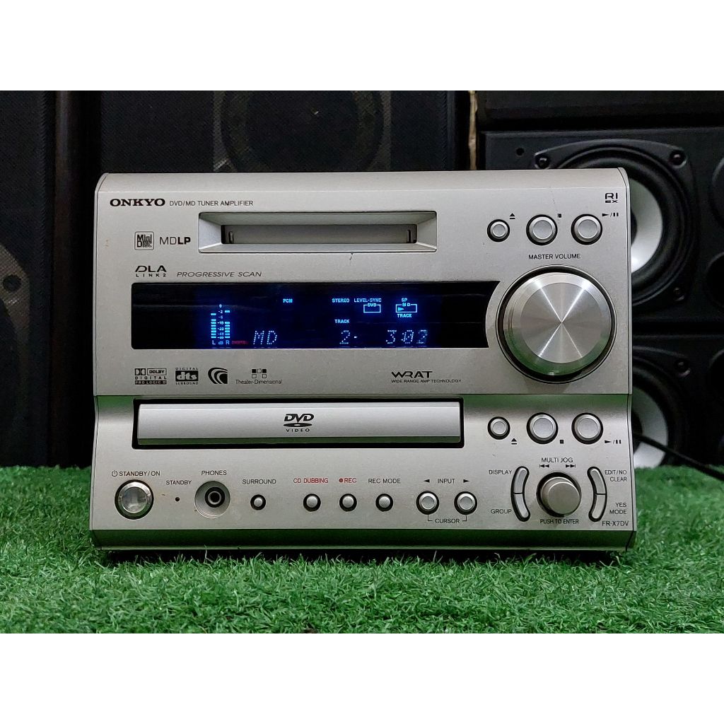 หัวเครื่องonkyo รุ่น FR-X7mabe in Japanจากตู้ยี่ปุ่นใช้ไฟ100สุง/กว้าง/ยาว/15.5/20.5/35.5/cmหนัก5.3กก