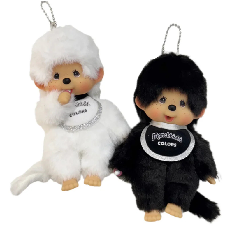 พวงกุญแจมอนชิชิ คอลใหม่ ขาว-ดำ (Monhichi Colors Black White)