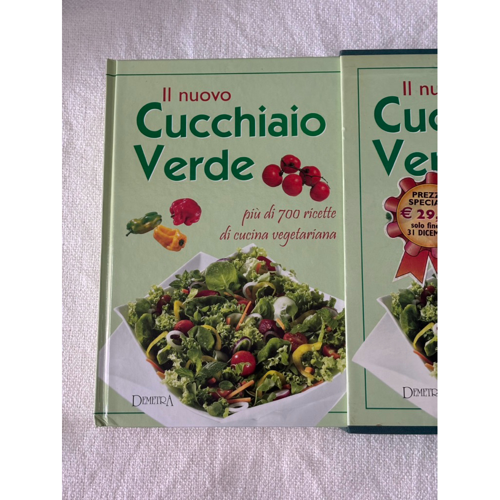 หนังสือ II nuovo Cucchiaio verde piu di 700 ricette di cucina vegetariana Demetra หนังสือมือสอง
