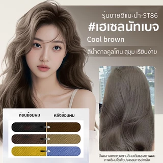 (ซื้อ 1แถม1) STYLE FIT ยาย้อมผม Color Cream สีน้ำตาลนม สีน้ำตาล ทำเองที่บ้าน ติดทน ปิดผมขาว ไม่ทำร้ายผม ไม่แสบหนังศีรษะ