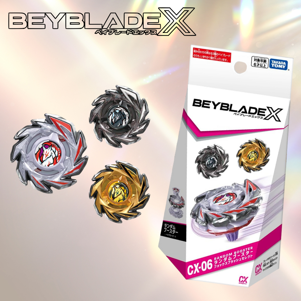 TAKARA TOMY BEYBLADE X CX-06 Random Booster Fox Brush Select