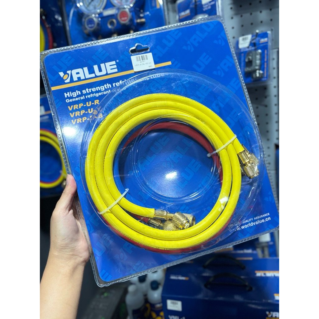 AP อะไหล่แอร์ สายเกจน้ำยา ยี่ห้อ Value สำหรับน้ำยา R410A/R32/22 ยาว 90-150ซม.