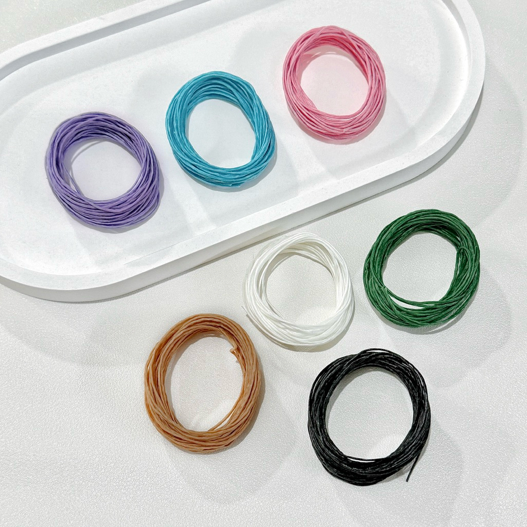 (พร้อมส่งจากไทย) เชือกเทียน เบอร์2 (ความยาว 5เมตร) 12บาท เชือกเทียนสำหรับใช้ร้อยกำไล สร้อยคอ หรืองานฝีมืออื่นๆ
