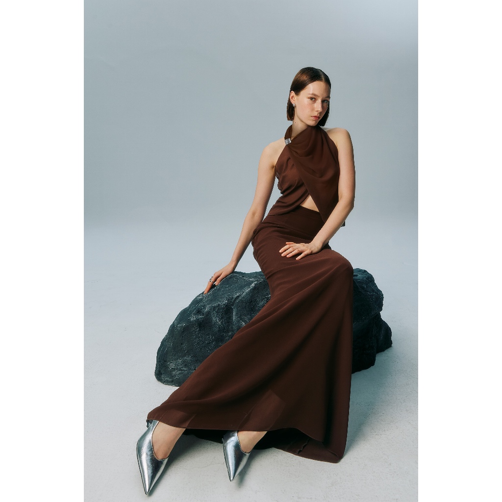 NICHP : Meteora Collection : Calla skirt กระโปรงยาวผ้าชีฟอง ใส่คู่กับ Calla top