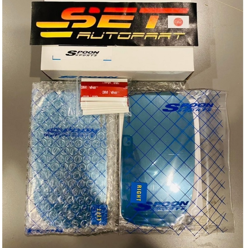 Spoon Blue Wide Door Mirror For Honda Civic Ep3 From Japan New