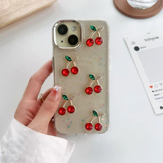 เคสลาย เชอรี่ โบว์ CASE สำหรับ iphone16 i11 promax 12 promax 13 promax 14plus 14 promax 15 promax 16promax 16plus ไอโฟน