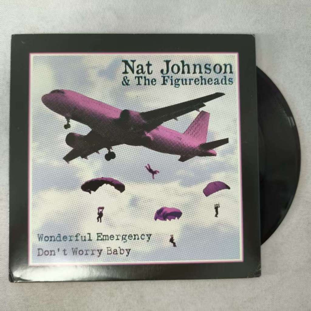 Nat Johnson And The Figureheads – Wonderful Emergency / Don't Worry Baby  ขนาด 7 นิ้ว LP WW4