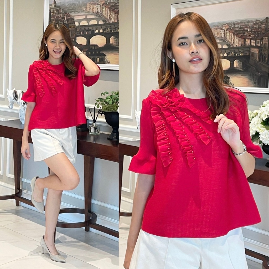 PleatByNisa B09 เสื้ออัดพลีทผ้าพรีเมียม เนื้อผ้าคุณภาพ Polyester100%