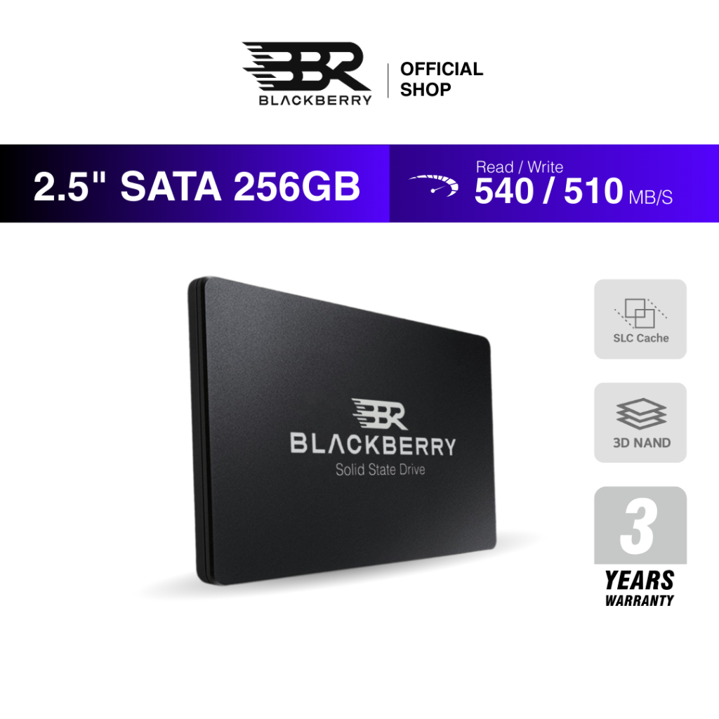 256GB SSD SATA 3 2.5" Blackberry (BBR) รับประกัน 3 ปี