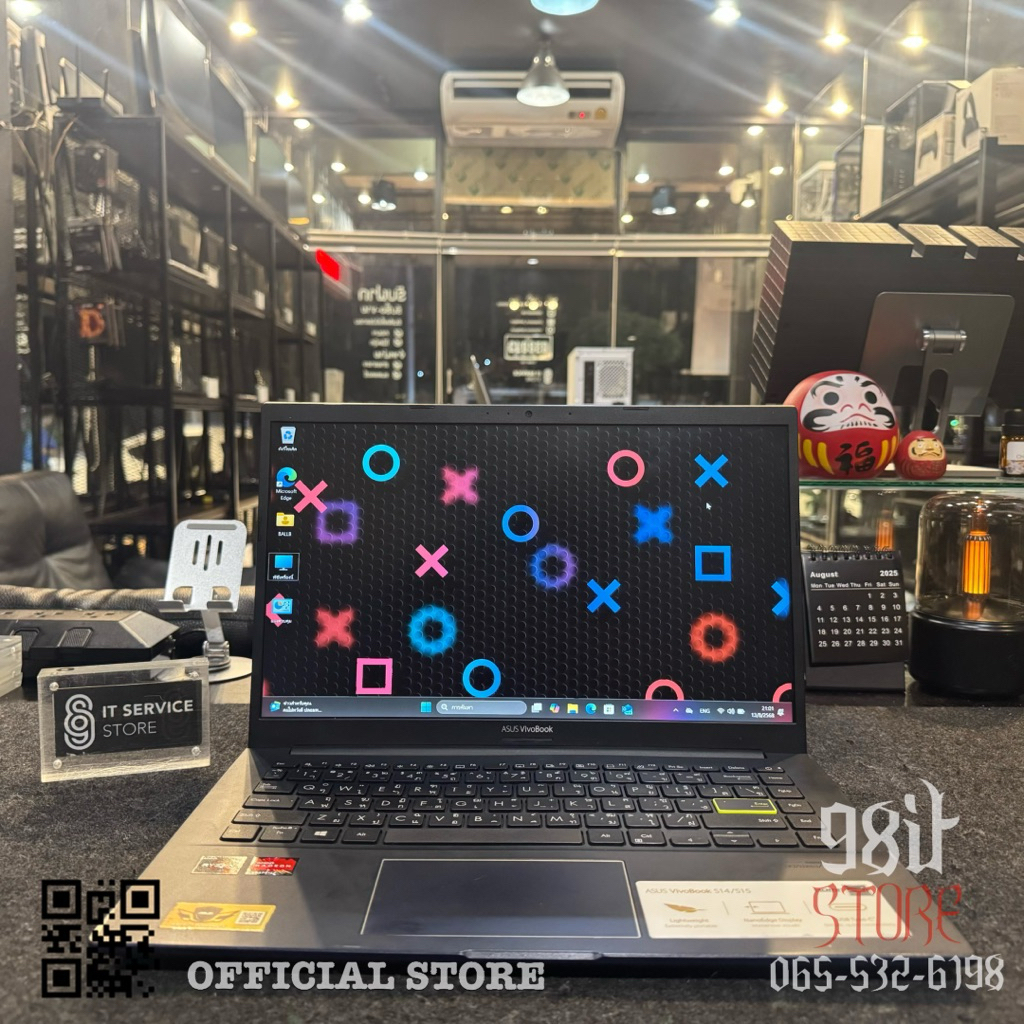💻 NOTEBOOK (โน้ตบุ๊ค) ASUS D413DA-EK257T (BESPOKE BLACK) 💻 AMD Ryzen 5 3500U Window แท้