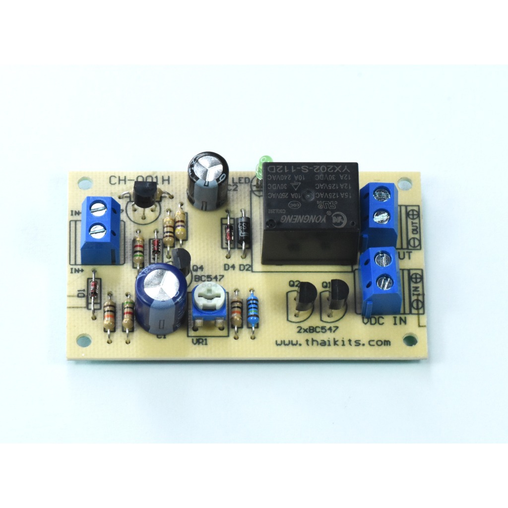CH-001 วงจรหน่วงเวลาปิด 12V