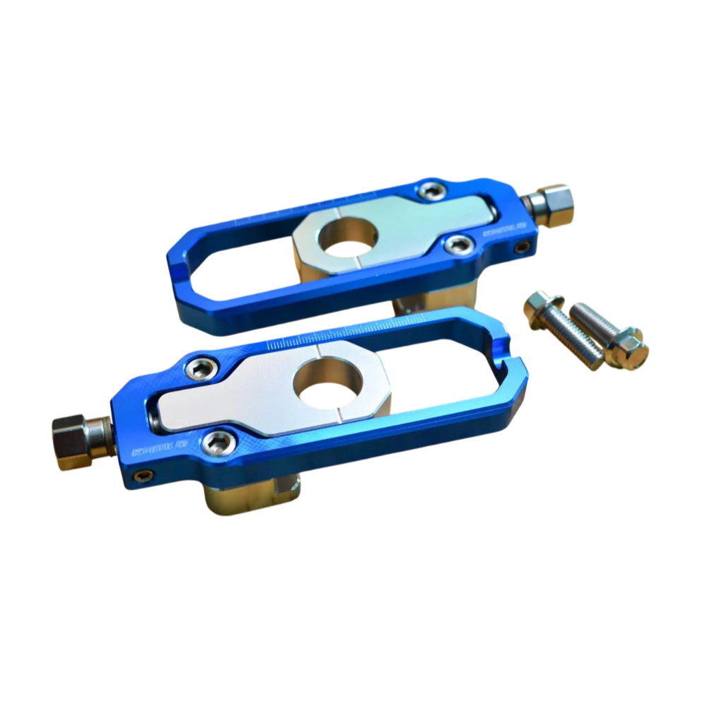 KAMUI ตัวตั้งโซ่ หางปลาตั้งโซ่ CNC สำหรับ Z900 สีน้ำเงิน