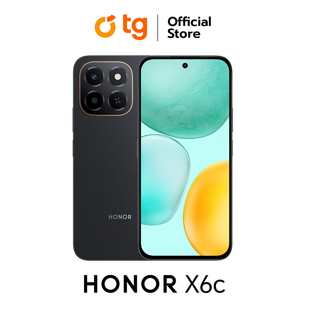 HONOR X6c (6/128GB) แถมฟรีประกันจอแตก (สินค้ารับประกันศูนย์ 1ปี)