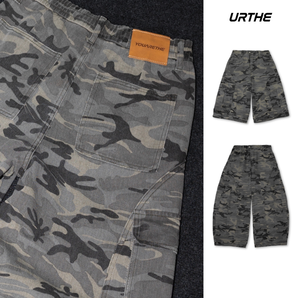 URTHE - กางเกง ลายพราง รุ่น PHANTOM CAMO TROUSERS