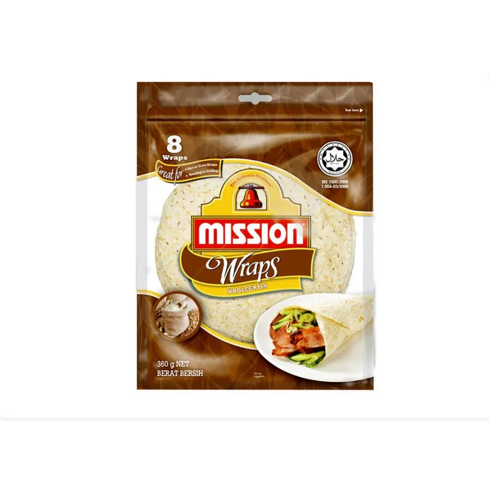 มิชชั่นแรพส์ โฮลเกรน 320 กรัม Mission Wraps Wholegrain