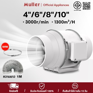 พัดลมระบายอากาศ 4 นิ้ว 6 นิ้ว 8 นิ้ว 10 นิ้ว เครื่องดูดควัน …