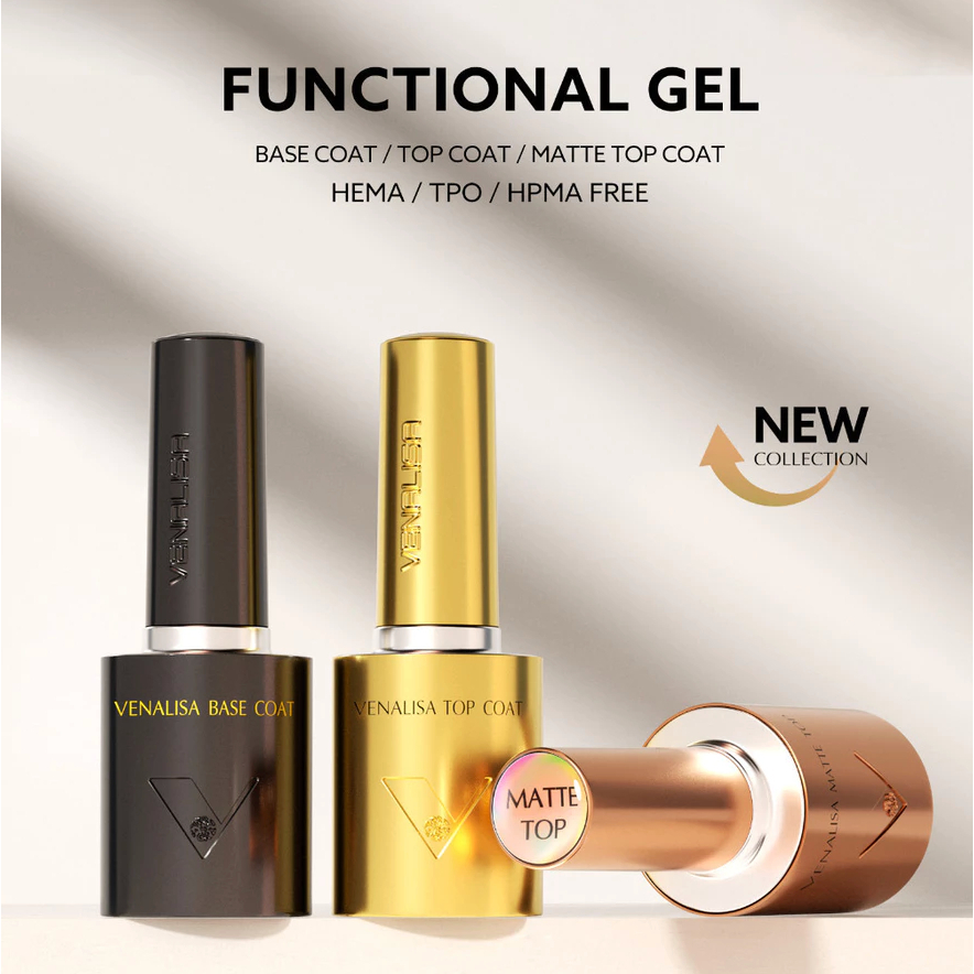 VENALISA top coat / base coat เบส ท็อปเงา รหัส te-n