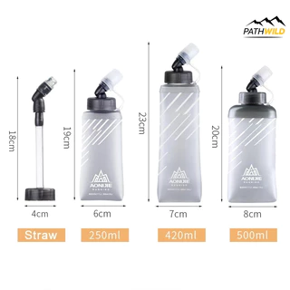 AONIJIE SD21 Soft Flask ขวดน้ำพับได้ ขวดน้ำนิ่ม ขนาด 500 ml พกพาสะดวก สำหรับใส่ในเป้น้ำสำหรับวิ่งเทรล