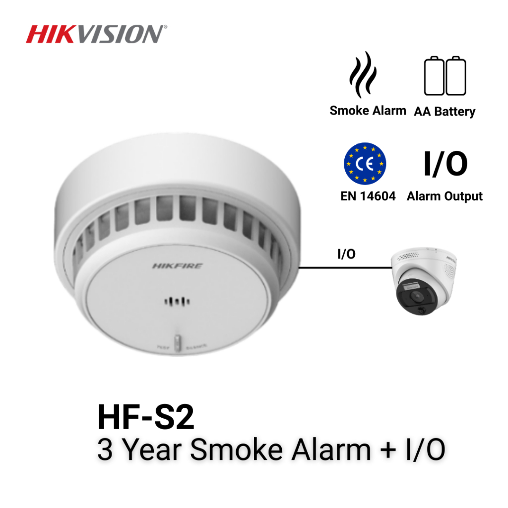 Hikvision HF-S2 Smoke Alarm + I/0 Output(3ปี)