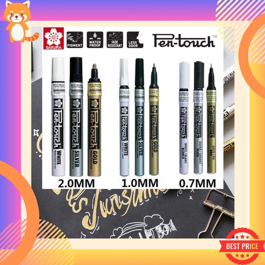 (ราคาถูก มีโค้ดลดเพิ่ม) ปากกาเพ้นท์ Sakura Pen Touch ปากกามาร์คเกอร์ ใช้ได้กับทุกพื้นผิว ราคาาพิเศษ