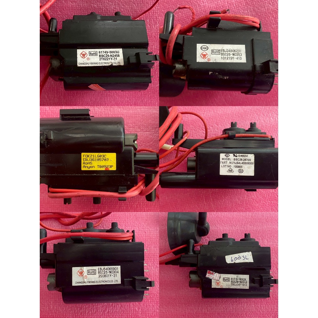ฟลายแบ็ค แอลจี flyback lg เบอร์6174V-6003L BSC25-N0304 BSC26-2670S EBJ36105703 BSC25-N0363 6174V-500