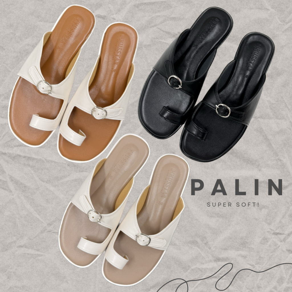 💖PALIN💖รองเท้าแตะพื้นนุ่มคาดโป้งงานแฮมเม้ดของโรงงานไทย🇹🇭 พร้อมส่ง3สี ไซส์36-41