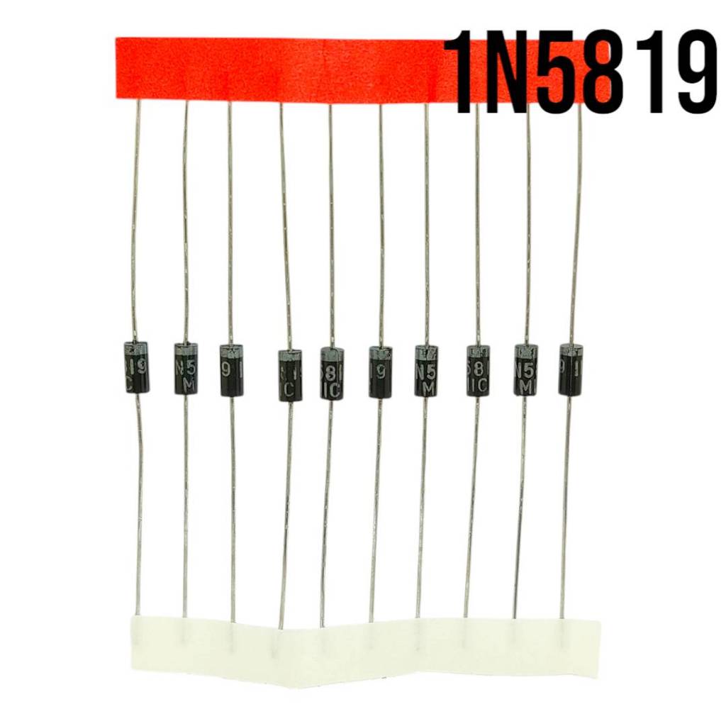 10ชิ้น ไดโอด 1N5819 1A 40V schottky diode