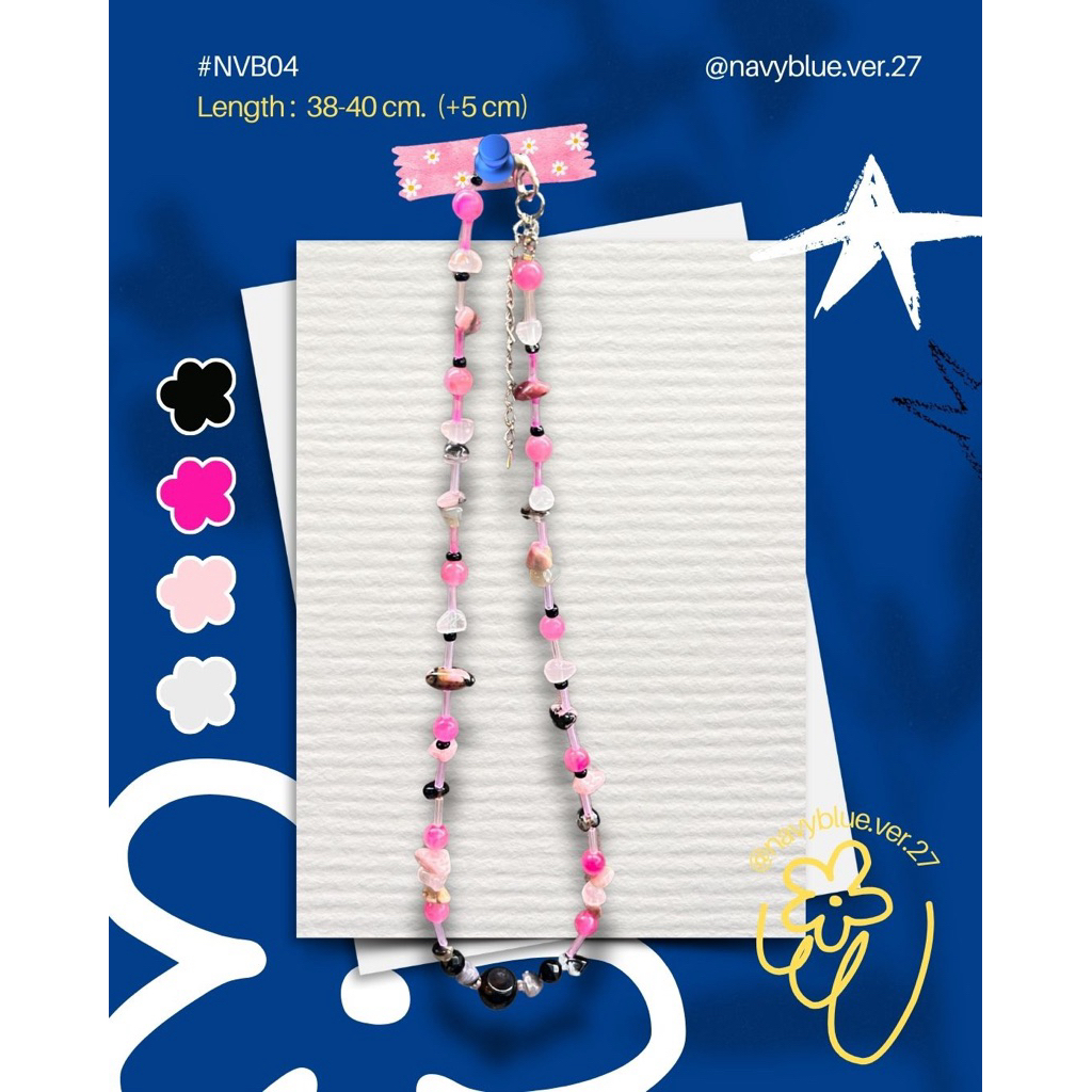สร้อยคอ #NVB04 🤍🖤💖🖤💖✨✨✨