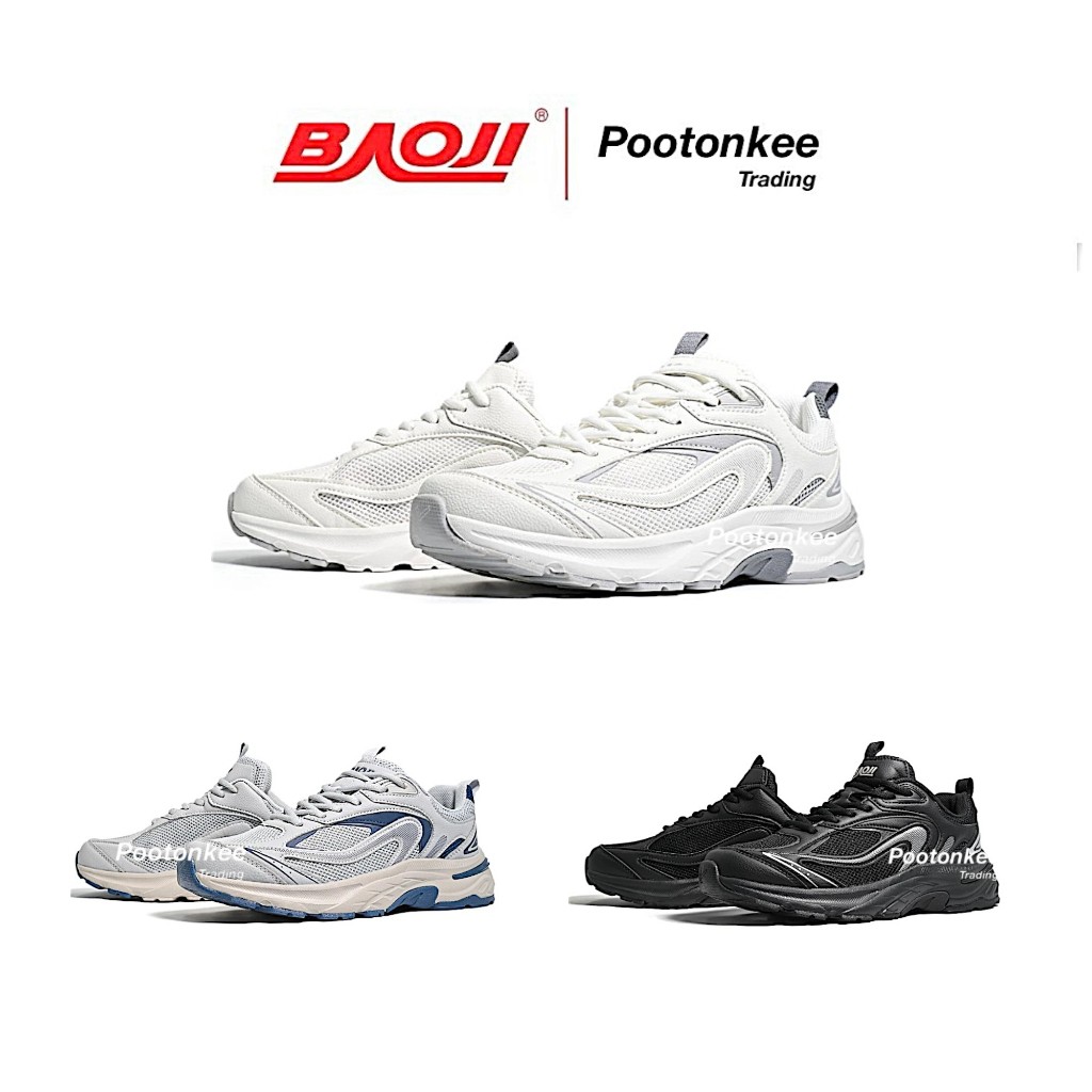 BAOJI บาโอจิ รุ่น BJM 908 รองเท้าผ้าใบ รองเท้าวิ่งผู้ชาย