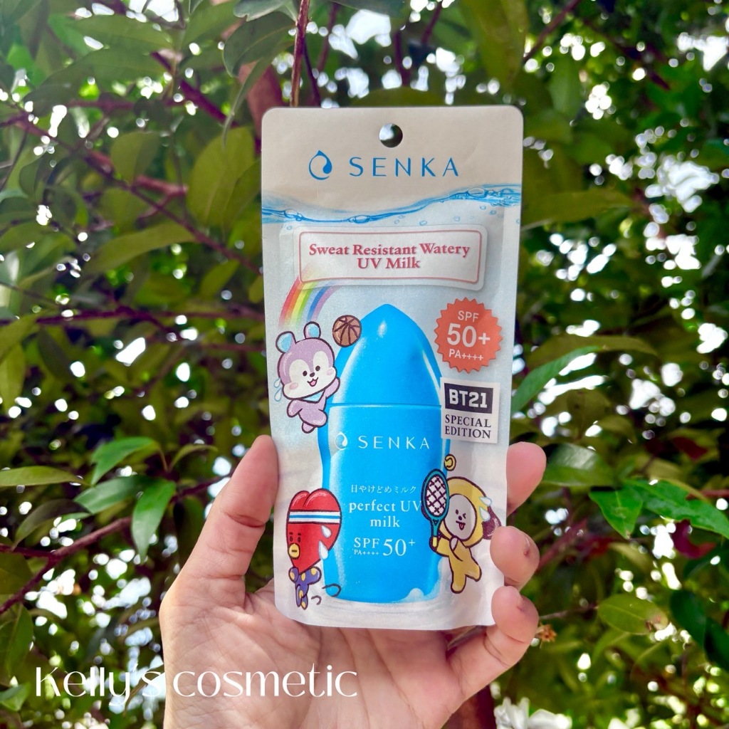 <<Kelly's Shop>> Senka Perfect UV Milk SPF50+ PA++++ BT21 Collection 40ml กันแดด
