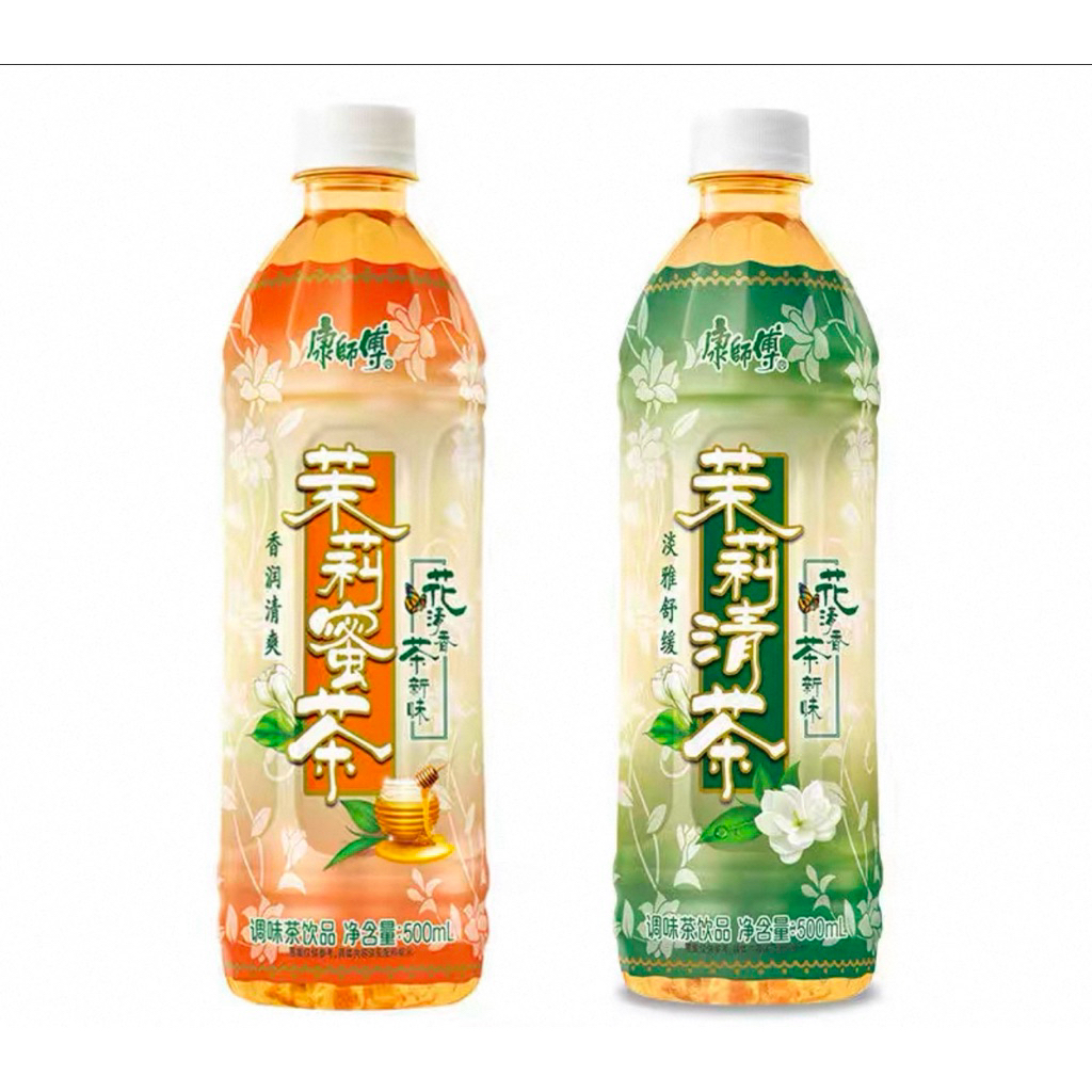ชามะลิน้ำผึ้ง ชาเขียวมะลิ พร้อมส่ง（ 康师傅 茉莉花茶 ）ขนาด 500ml  เครื่อมดื่ม ชา ชาเขียว มะลิ น้ำ