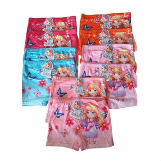 แพค10ตัว กางเกงในเด็กหญิง แบบมีขา ผ้าดี สวมใส่สบาย คละสี สกร…