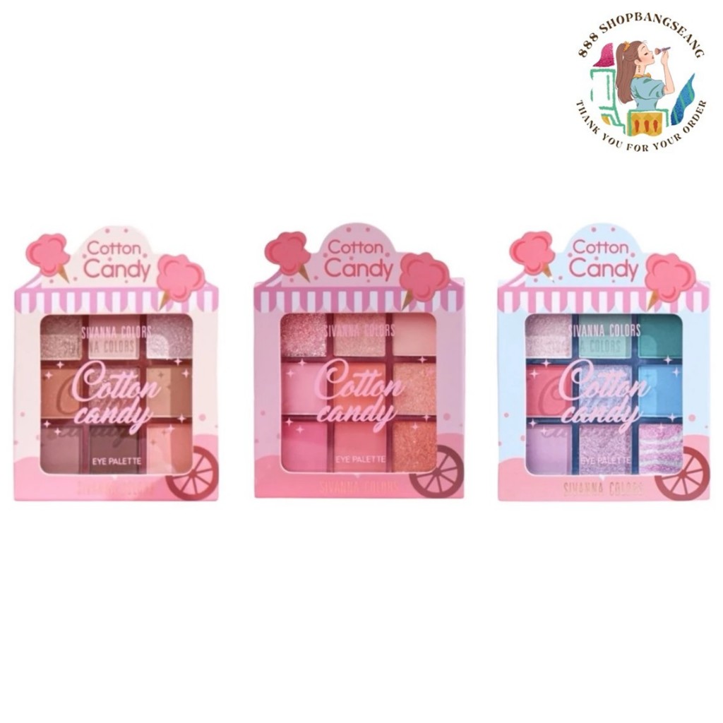 อายแชโดว์ ซีเวนน่า คัลเลอร์ส Sivanna Colors Cotton Candy Eye Palette HF660