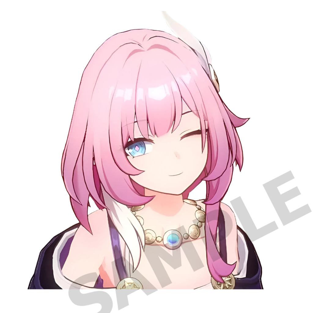 Cyrene ขยิบตา honkai star rail สติ๊กเกอร์ 2 แผ่น Cyrene Hsr V02 star rail