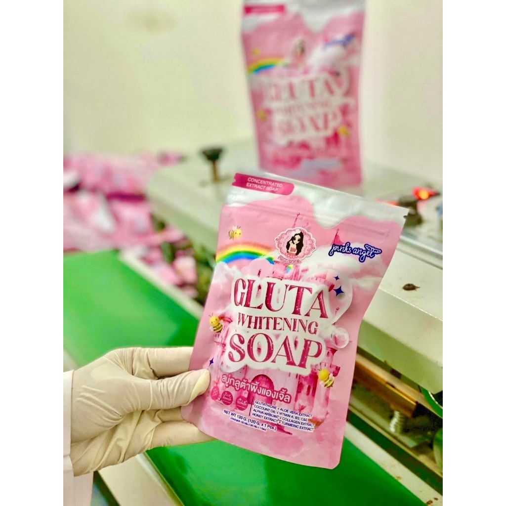 🍯โปร2แถม1🍯❥⁠˙ส่งไวของแท้💯♡⁠˖⁠มีบัตรตท.สบู่โสมกลูต้าน้ำผึ้งพิ้งแองเจิ้ล🍯 ผลัดเซลล์ผิวเปิดผิวรับครีม 🍯 - รูปที่ 6