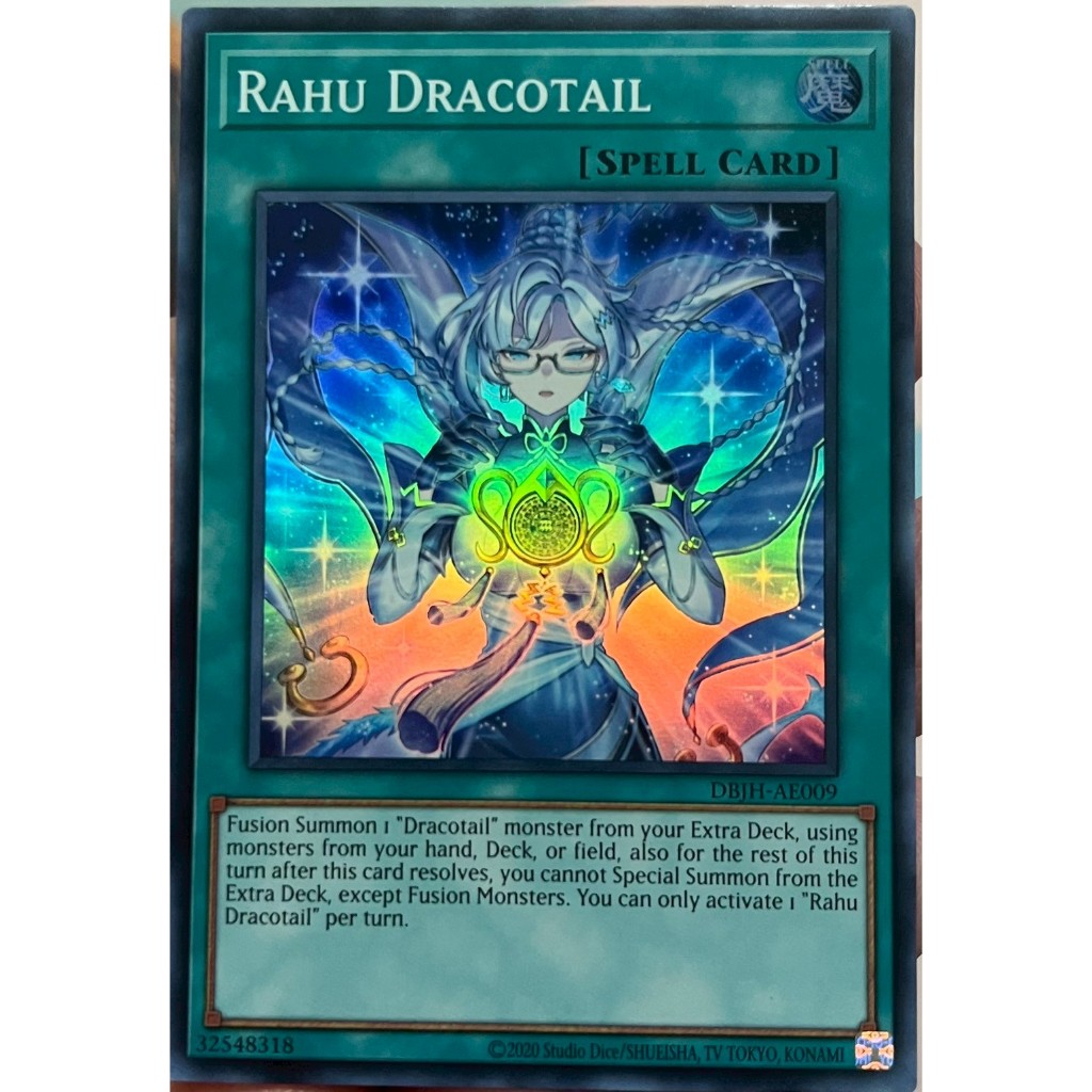 Yugioh Asia-Eng [DBJH-AE009] Rahu Dracotail (Super Rare) การ์ดยูกิแท้ถูกลิขสิทธิ์