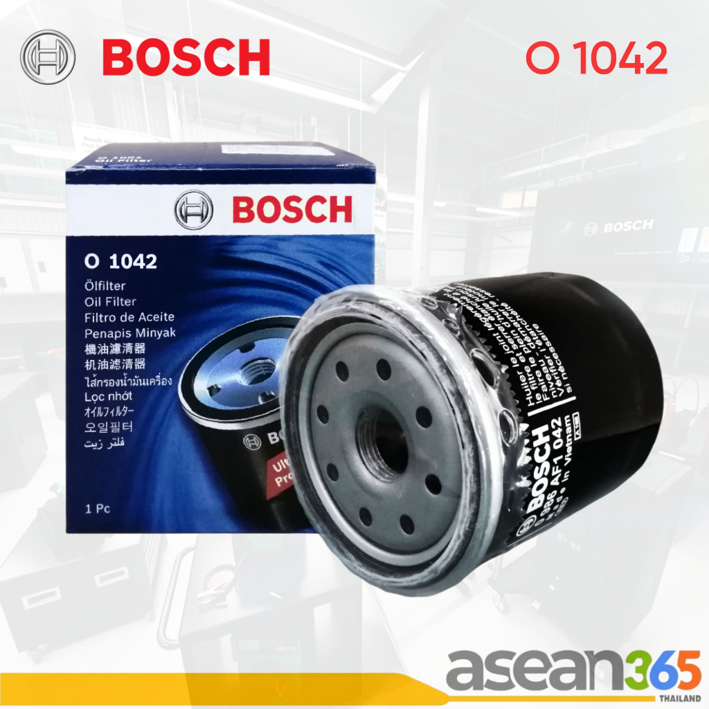 BOSCH ไส้กรองน้ำมันเครื่อง รุ่น O1042 | บ๊อช | สำหรับ TOYOTA Revo / Fortuner / Innova / Commuter