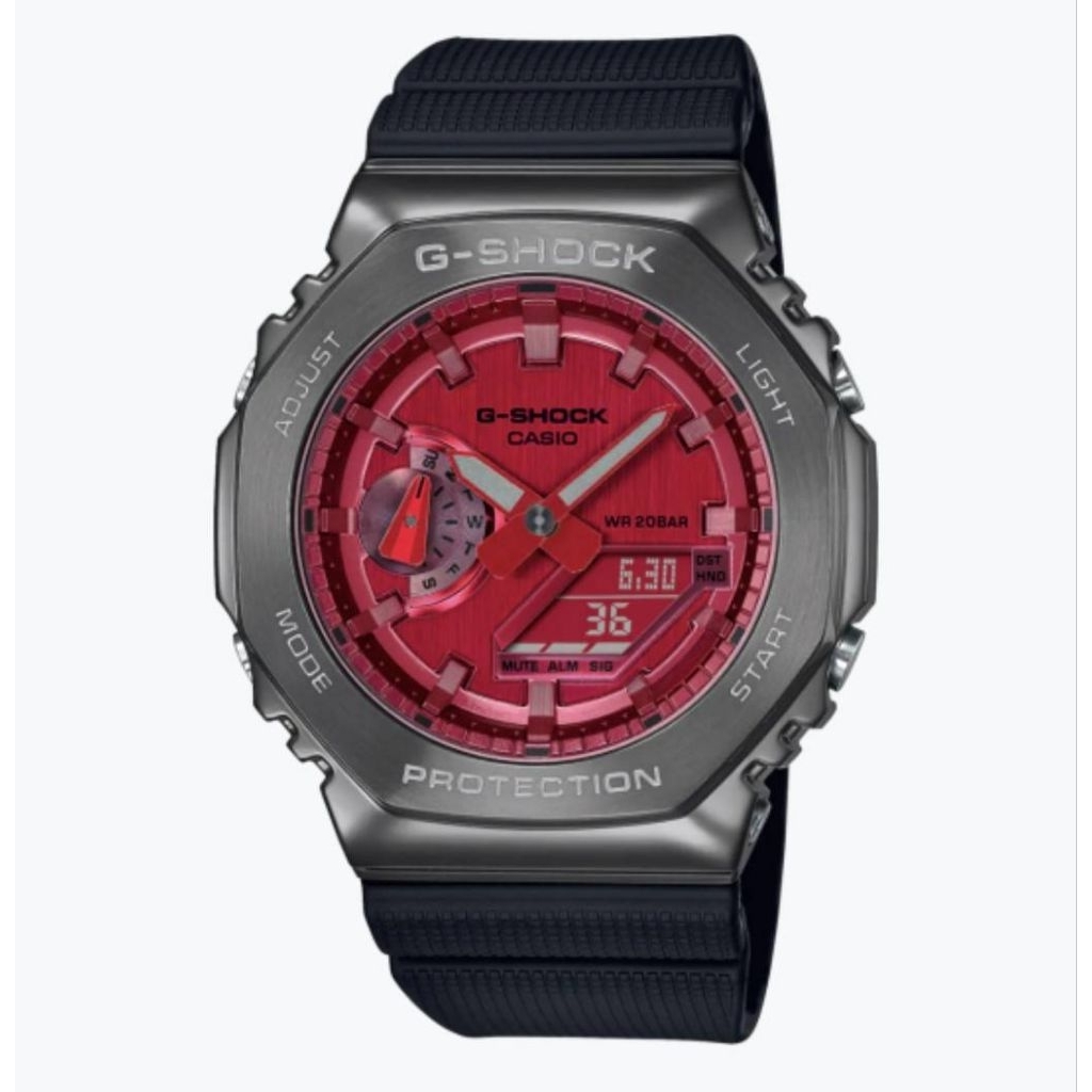 นาฬิกาข้อมือ CASIO G-SHOCK G-STEELซีรีส์ GM-2100 รุ่น GM-2100B-4A ของแท้ 100% มีประกัน