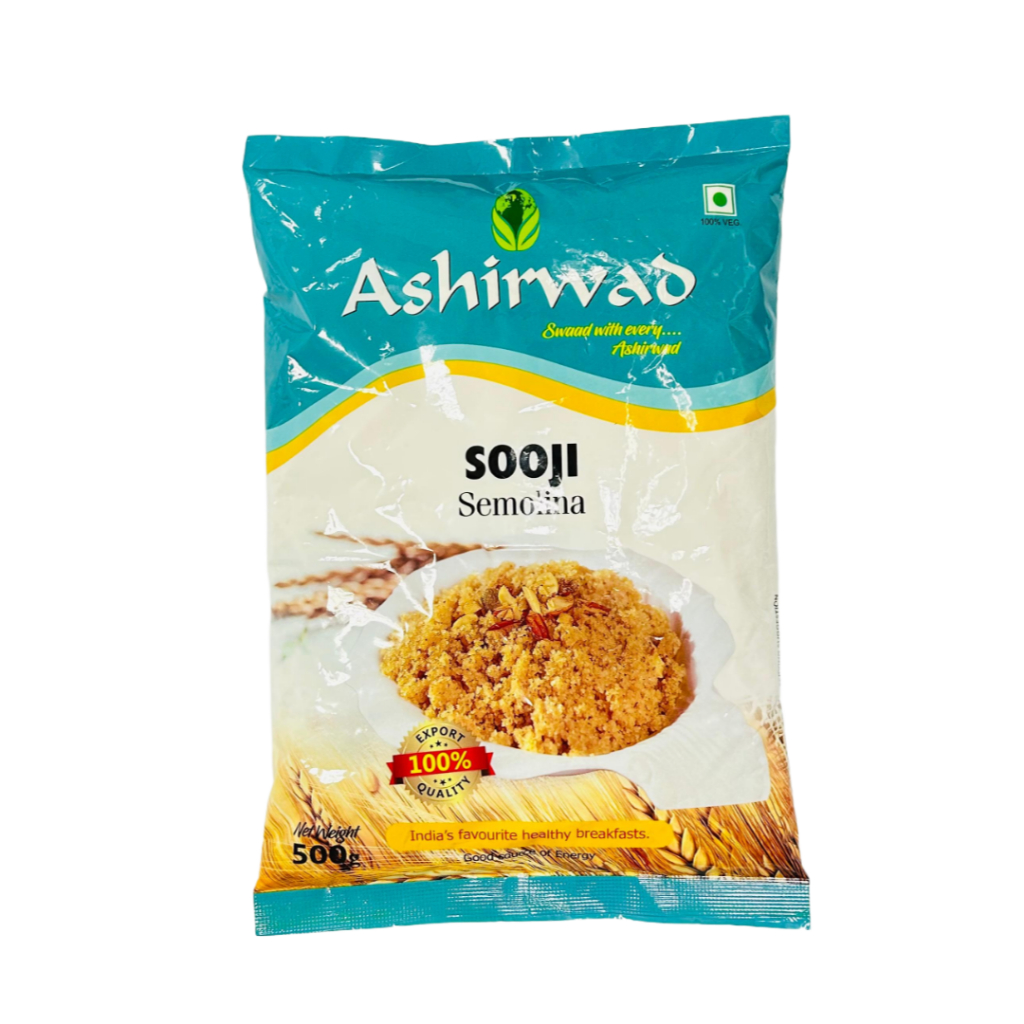 แป้งเซมะลีเนอร์ Ashirwad Sooji 500 GMS