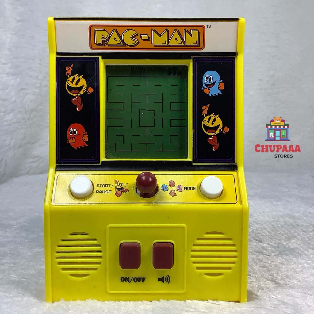 Pacman Mini Arcade Electronic Handheld Game Retro Sound Effects Pac-Man | เกมส์ แพ็ก-แมน ขาวดำ แบรนด