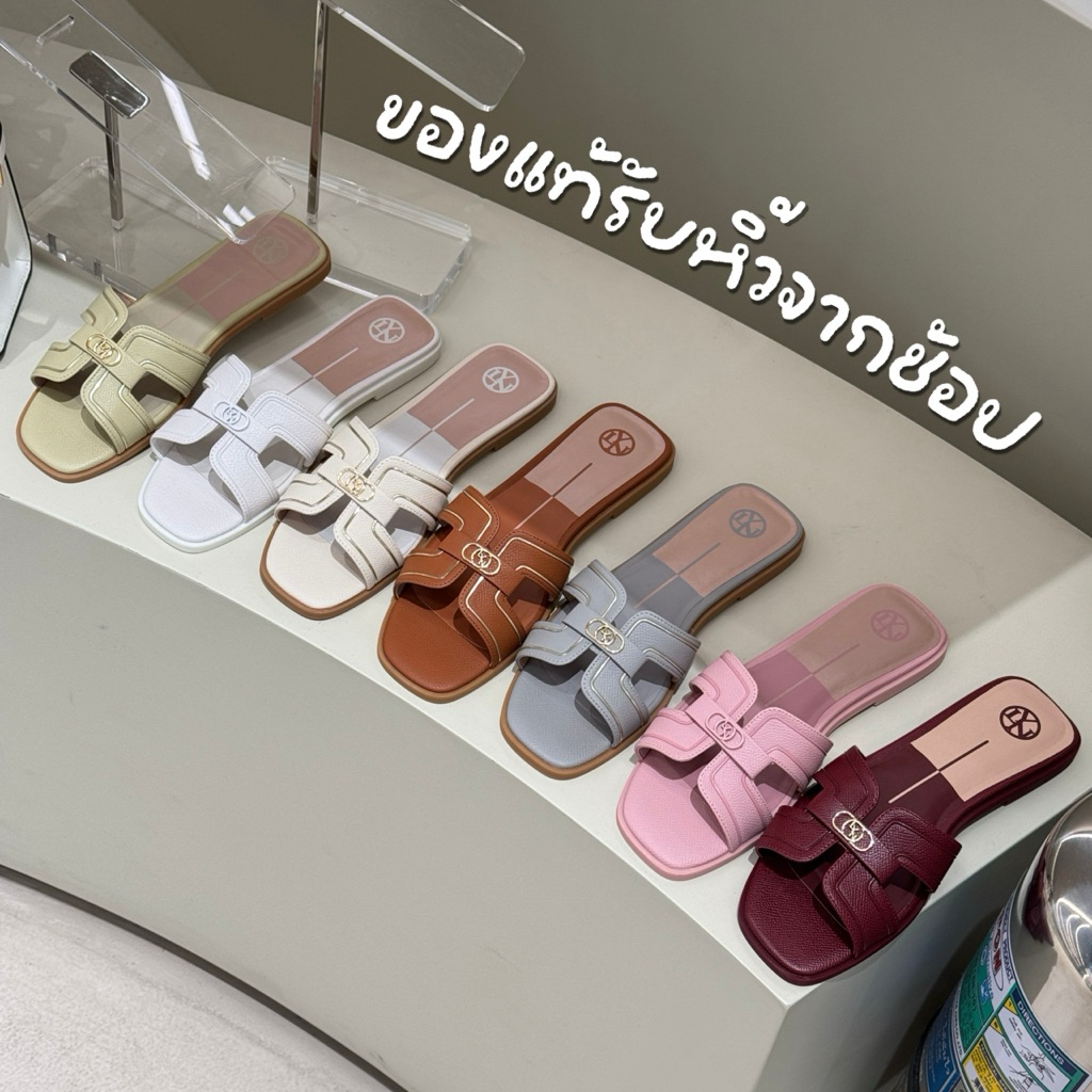 LYN | ลิน  รองเท้าแตะ - Hey รุ่นหนัง เช็คสีไซส์ก่อนสั่งน้า [โค้ดแฟชั่นลด 30%]