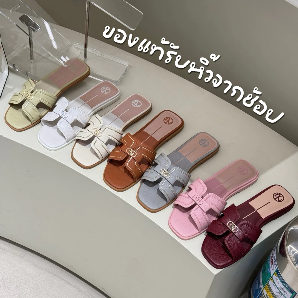LYN | ลิน รองเท้าแตะ - Hey รุ่นหนัง เช็คสีไซส์ก่อนสั่งน้า [โค้ดแฟชั่นลด 30%]