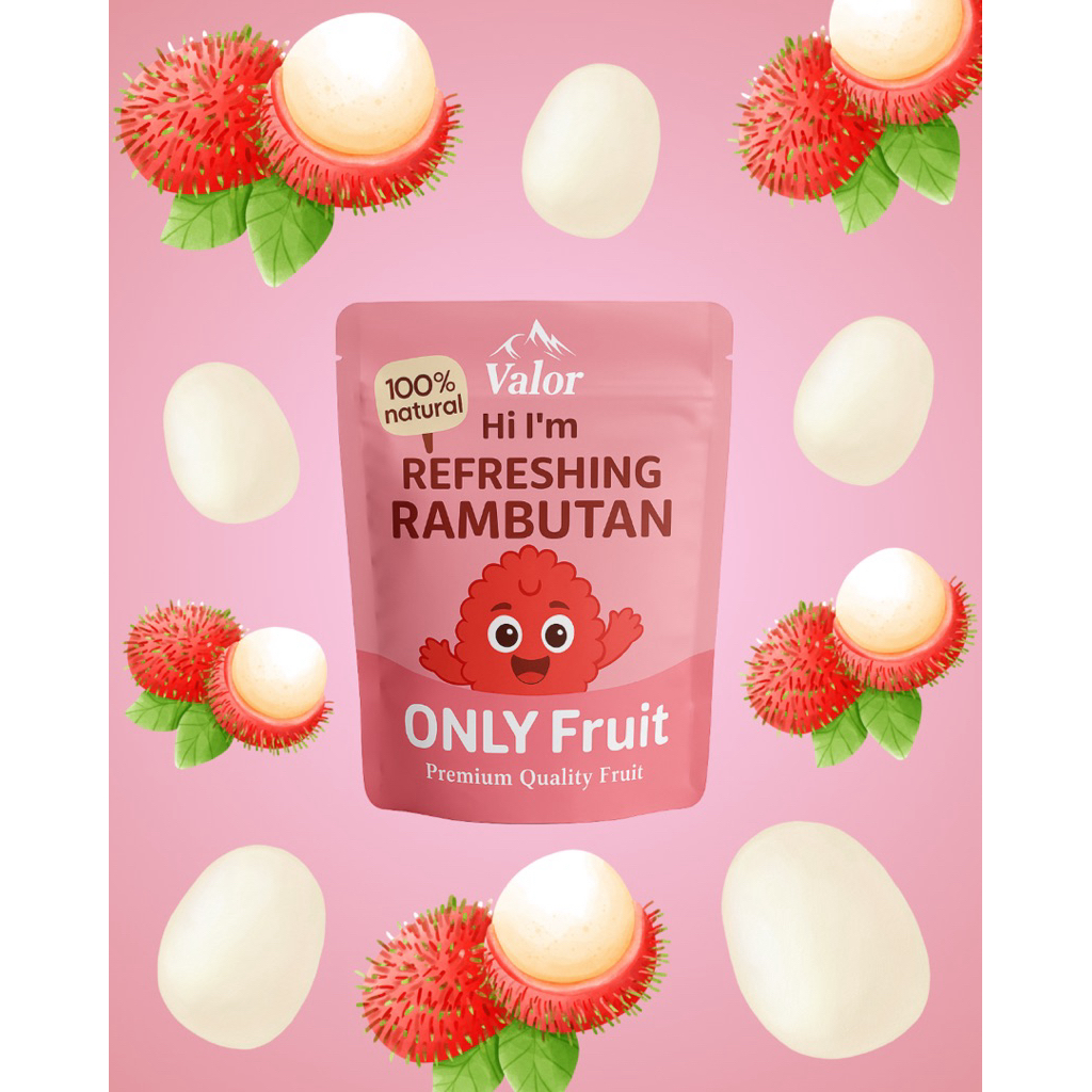 ผลไม้อบแห้งเด็ก Onlyfruit – เงาะอบแห้ง