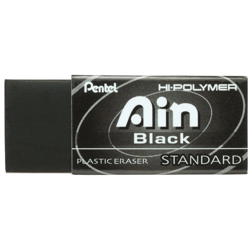 Pentel ยางลบดำ ยางลบ รุ่น Ain ZEAH06AT