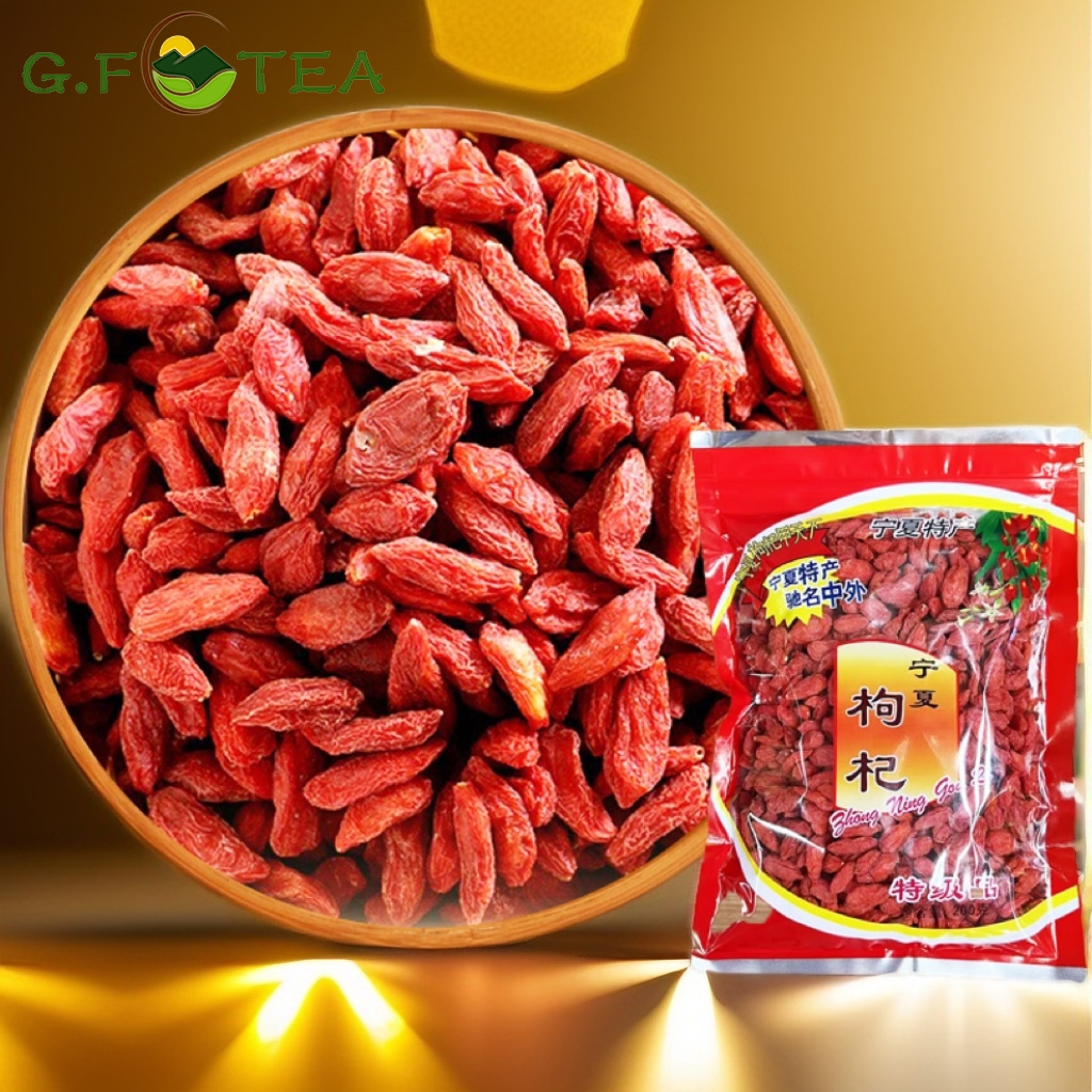 เก๋ากี้ （100g）โกจิเบอร์รี่ วิตามินซีและสารอินทรีย์อื่น เม็ดใหญ่ เกรดA  อบแห้งกินดิบได้ 宁夏枸杞 Chinese wolfberry herbs