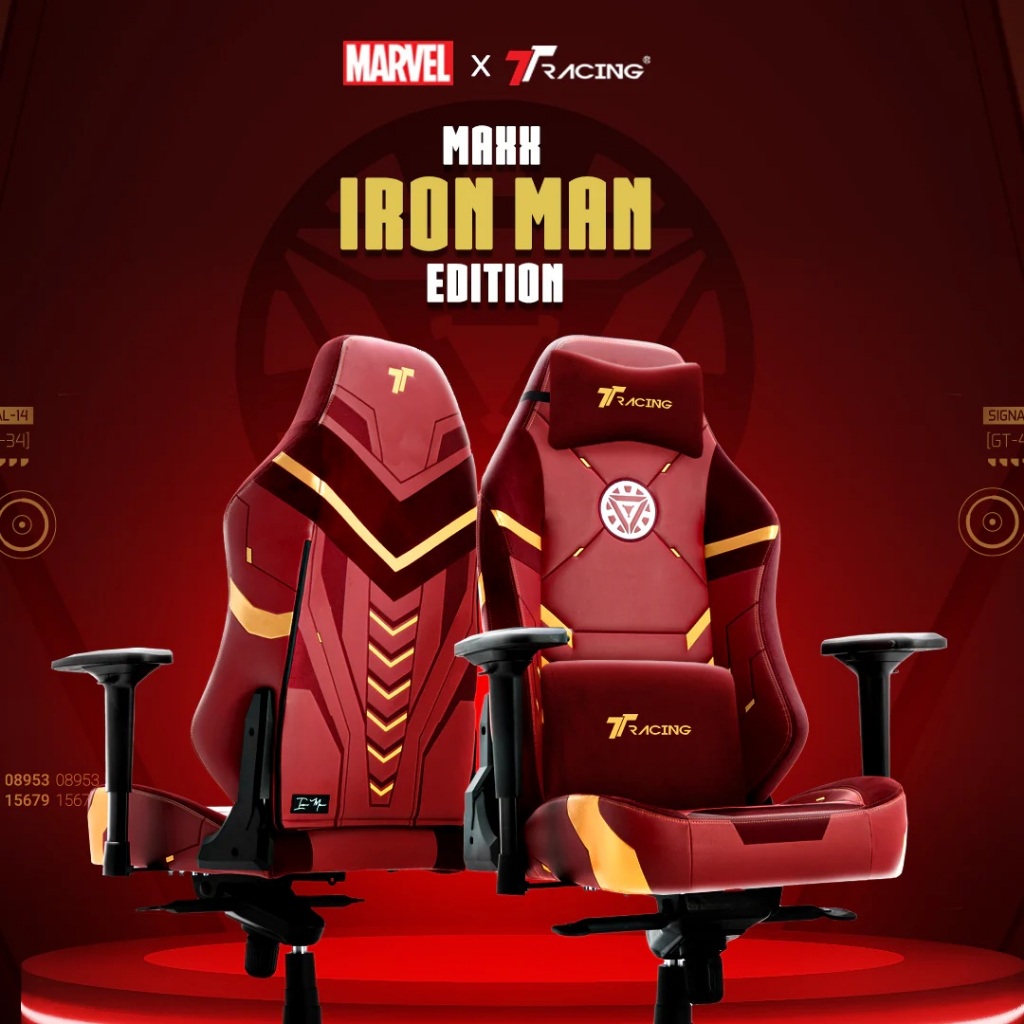 TTRacing Maxx Gaming Chair - Iron Man เก้าอี้สำนักงาน เก้าอี้เกมมิ่ง - รับประกัน 2 ปี