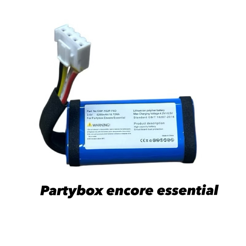 Partybox encore essential ลำโพงแบตเตอรี่ 3.6V/5200MAh music warrior battery GSP -1S2P-F6D