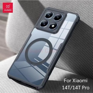 Xundd เคสสำหรับ Xiaomi 14T Pro/14T เคสกันกระแทก คลุมกล้อง ขอบยาง TPU รองรับวงแหวนแม่เหล็ก